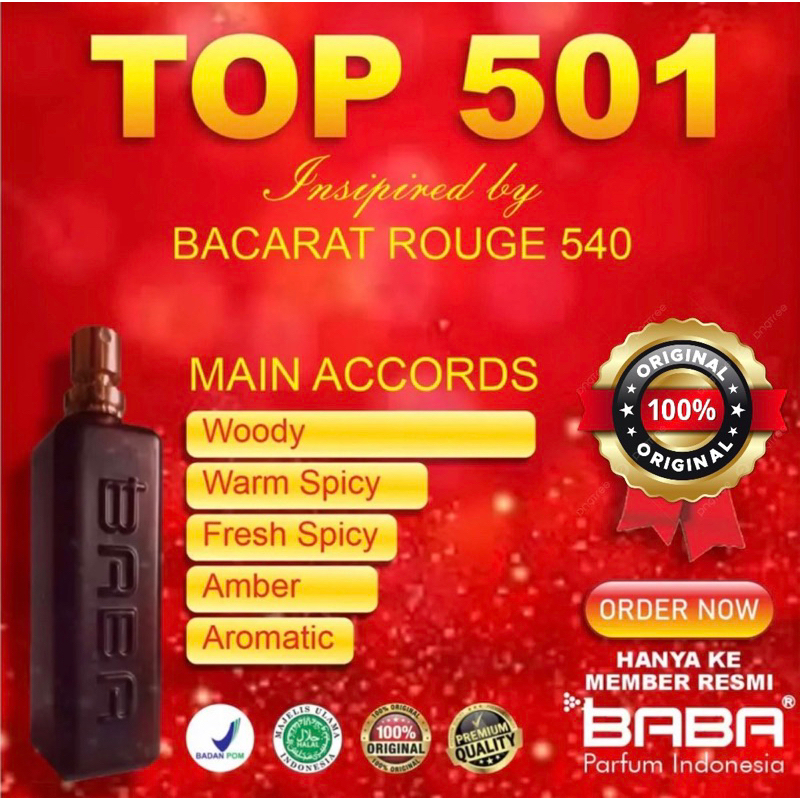 Baba Parfume Bacarat - Parfum Original