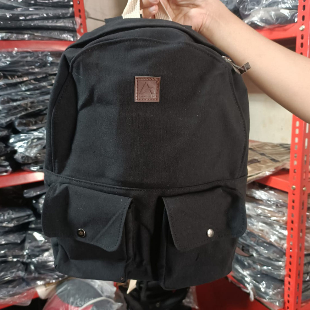 Tas Sekolah Ransel Backpack Cowok Cewek SMP SMA  SMU Kuliah Murah Kent Kent kanvas Murmer
