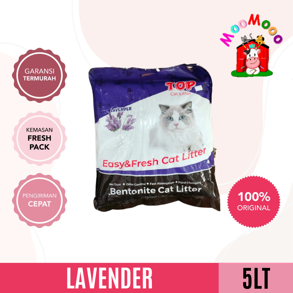 (SUPER PROMO) Pasir Kucing Top 5L - Cat Sand 5 Litter