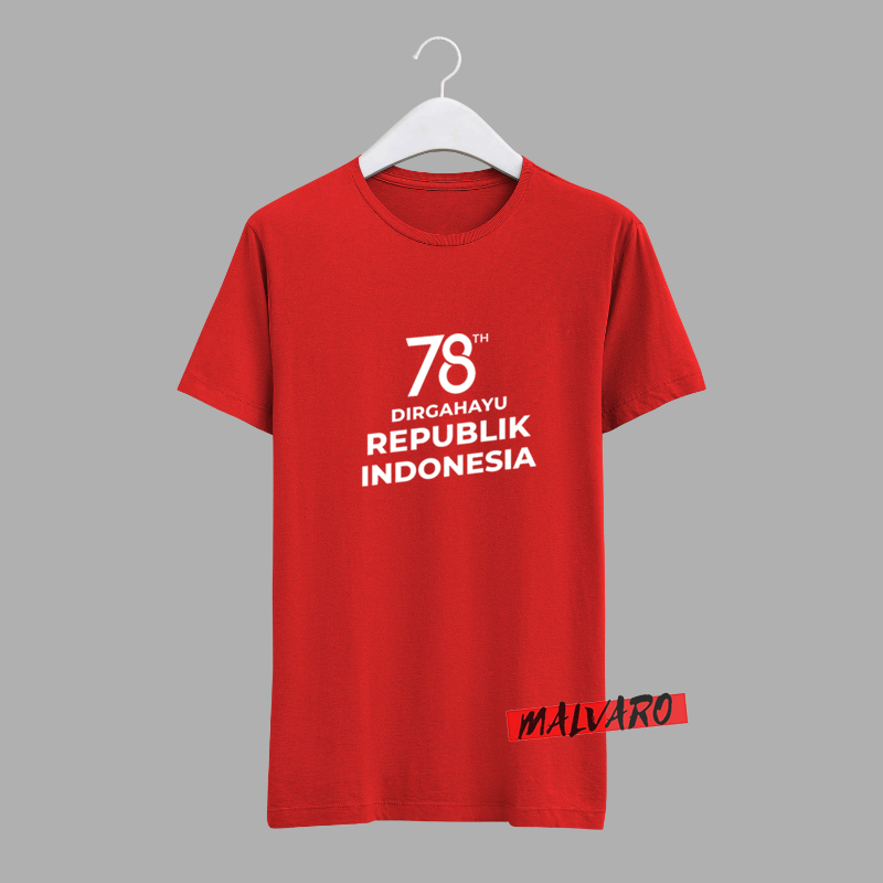 MALVARO-BAJU HUT RI 78/ KAOS HUT RI INDONESIA 78/ KAOS PANITIA 17 AGUSTUS IND-10