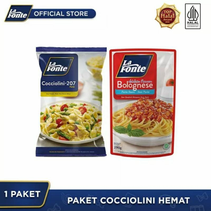 

LA FONTE PAKET SIAP SANTAP PENNE ZITI RIGATE CHIKEN BOLOGNESE