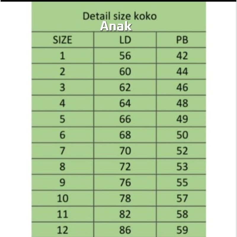 Baju koko couple ayah dan anak warna sage