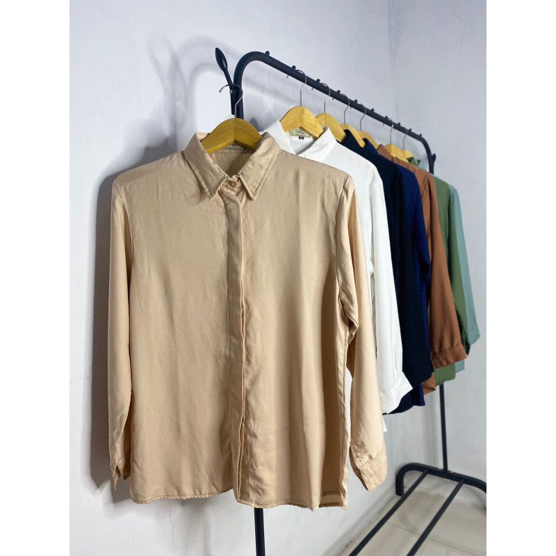 DIANA BLOUSE KEMEJA POLOS RAYON TWILL HIGH QUALITY