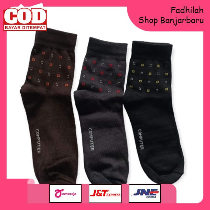 KAOS KAKI DEWASA PRIA / COWOK / LAKI-LAKI PROFESIONAL BERKUALITAS FORMAL HITAM POLOS / MOTIF NYAMAN STANDAR BERPAKAIAN KANTOR | FADHILAH SHOP BJB