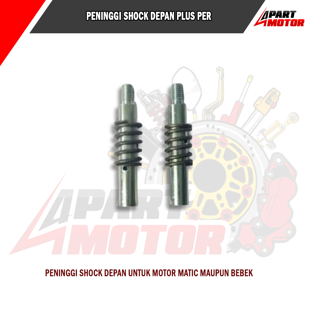 Peninggi Shock Depan Plus Per Suling Satu Set Panjang 4cm 6cm 8cm