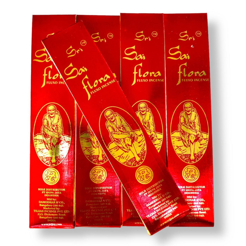 Dupa Sri Sai Flora Fluxo Premium Incense isi 10 stick 23 cm Original India