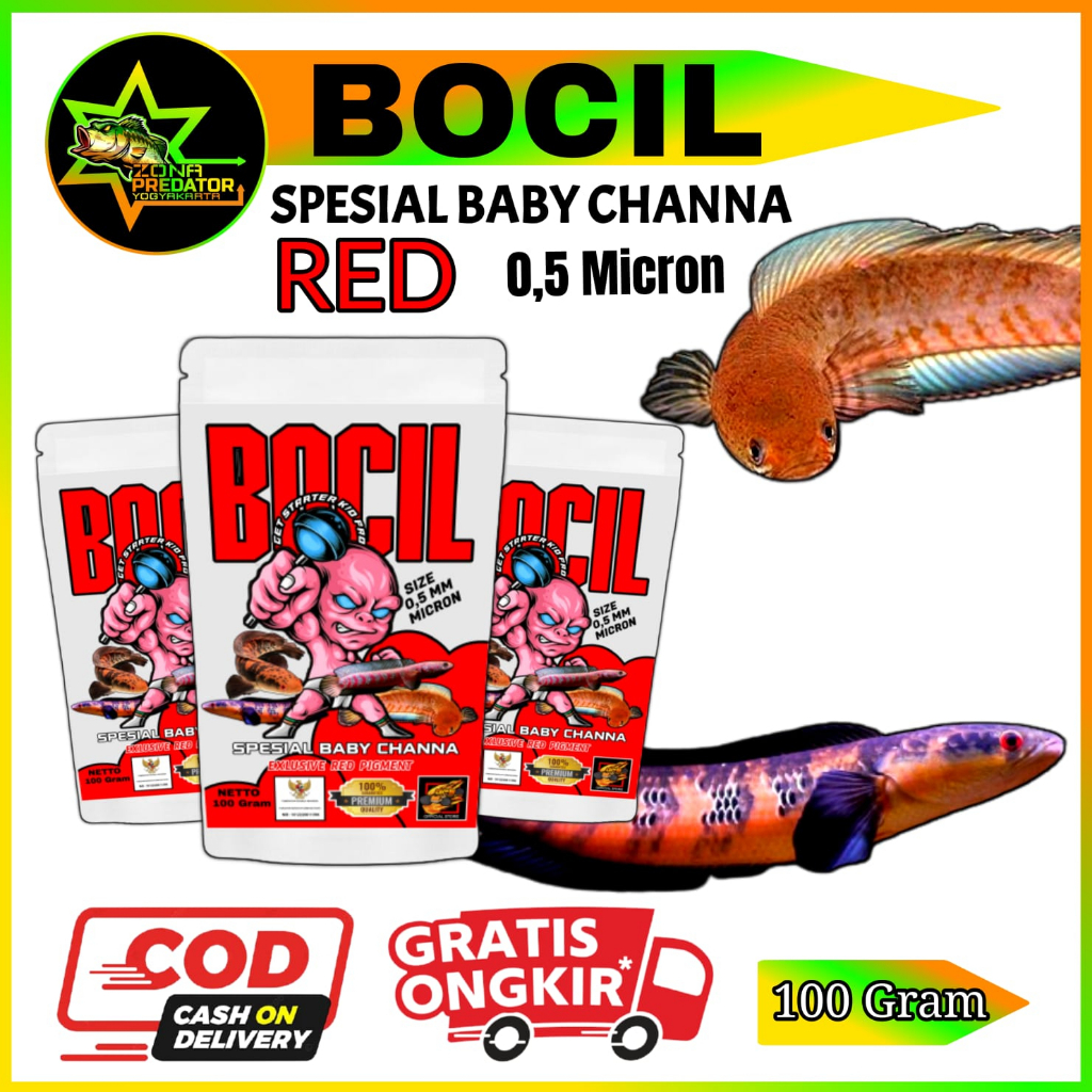 PELET BOCIL RED Pelet Baby Chana Original 100 gram