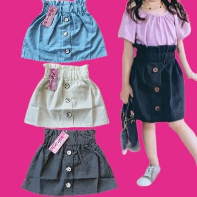 ROK ANAK LUNA SKIRT USIA 1-7 TAHUN