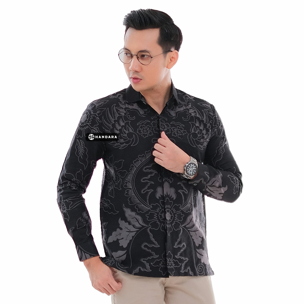 Handara Batik Pria Bhremasta Hitam HB-105