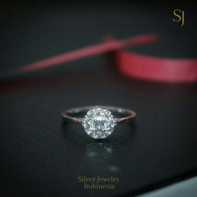 Cincin Bold Kecil Aksesoris Perhiasan Perak Wanita - Esje Indonesia