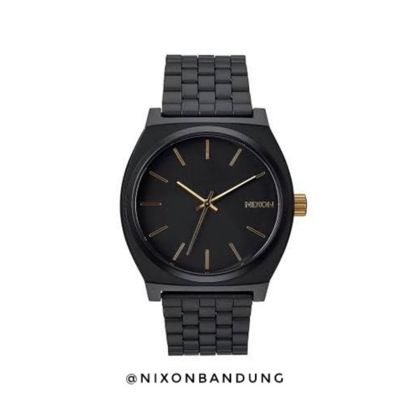Nixon Time Teller Matte Black Gold Original