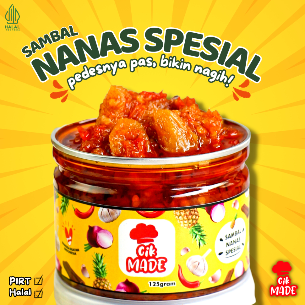

Sambal Nanas Spesial " Cik Made " - 125 Gram