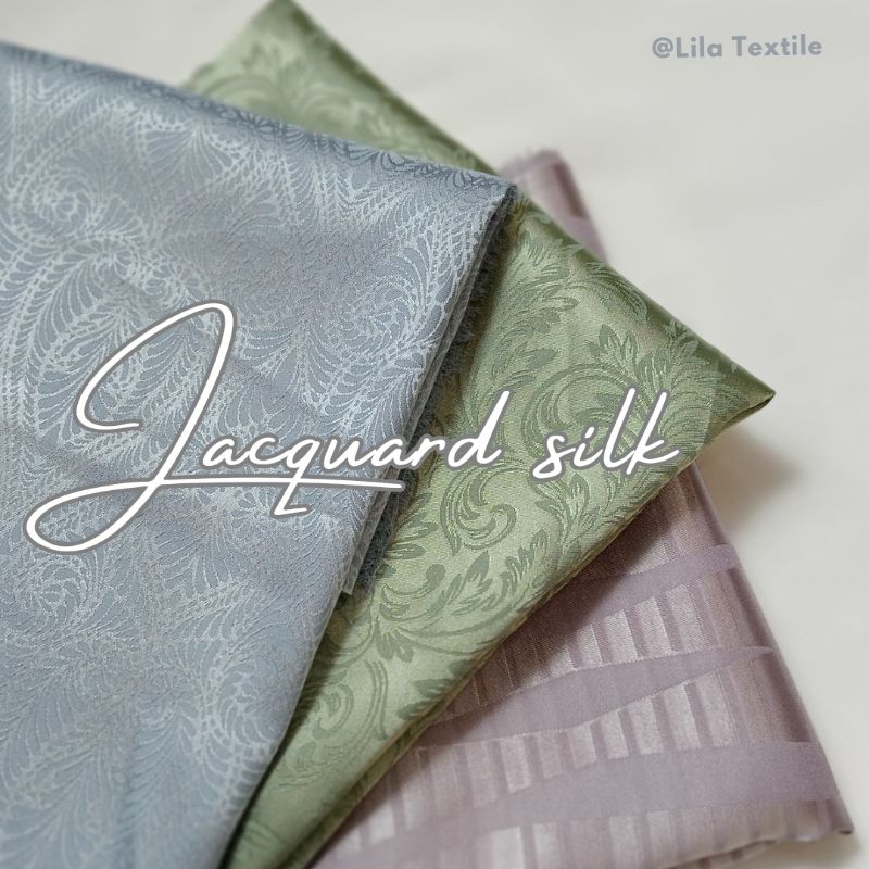 KAIN JACGUARD SILK  (HARGA PER 0,5 METER)