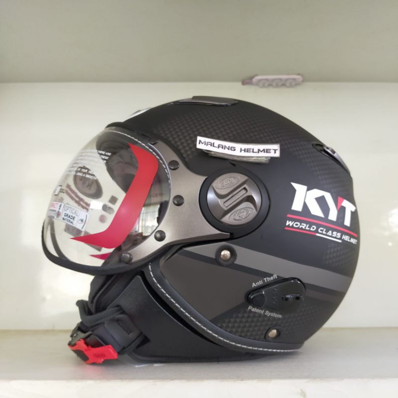 Helm KYT Elsico #3 Black Doff
