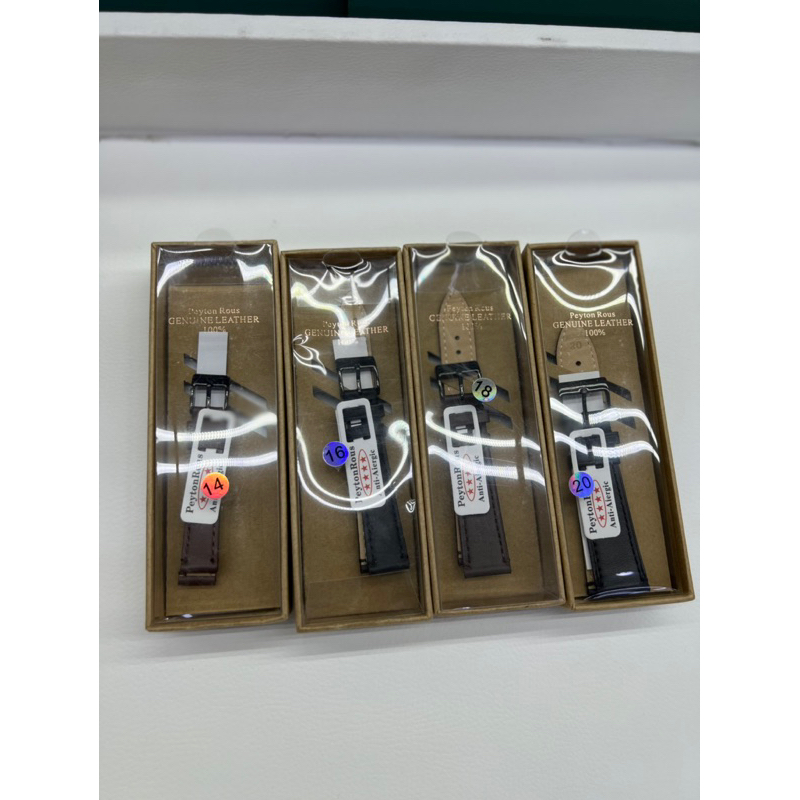 Tali kulit merk Peytonrous packing box coklat original