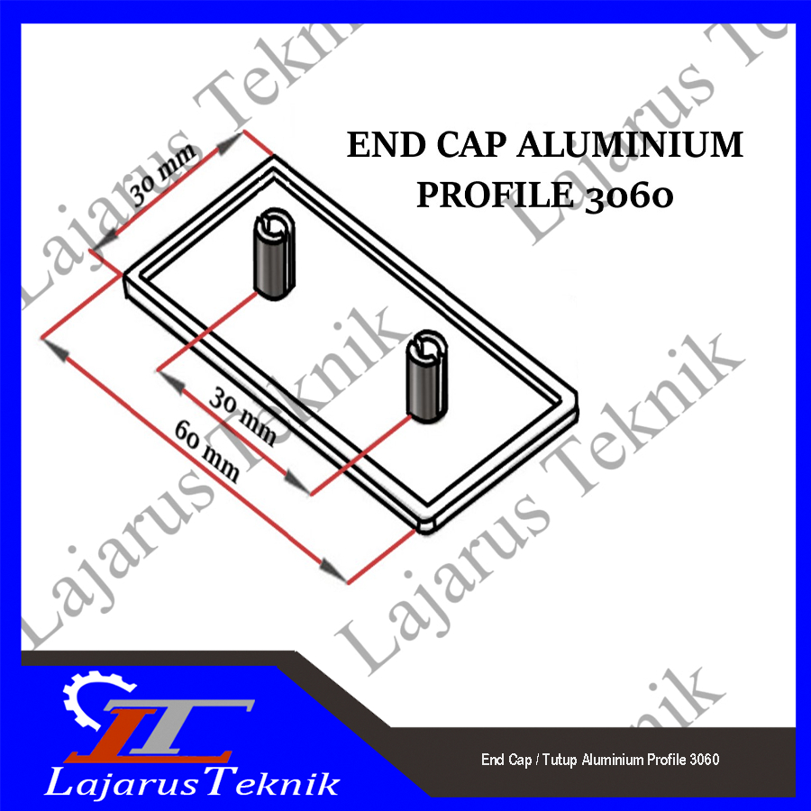 End Cap / Tutup Aluminium Profile 3060