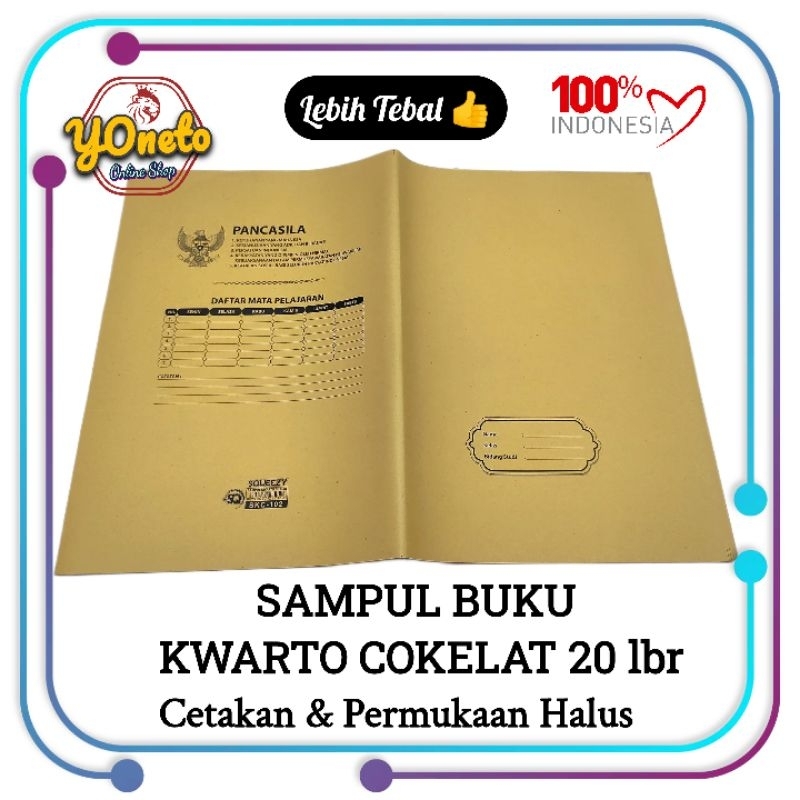

Sampul Buku Kwarto Cokelat (20 Lembar) Permukaan Halus & Lebih Tebal