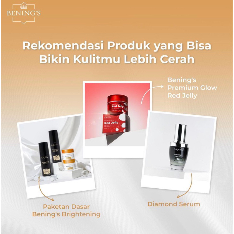 Bening's SkinCare Promo Special FREE RED JELLY Benings Clinic