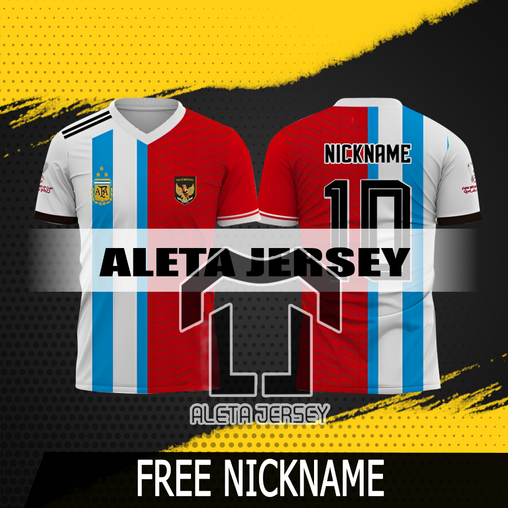 Jersey Timnas Indonesia vs Argentina 2023 Kombinasi