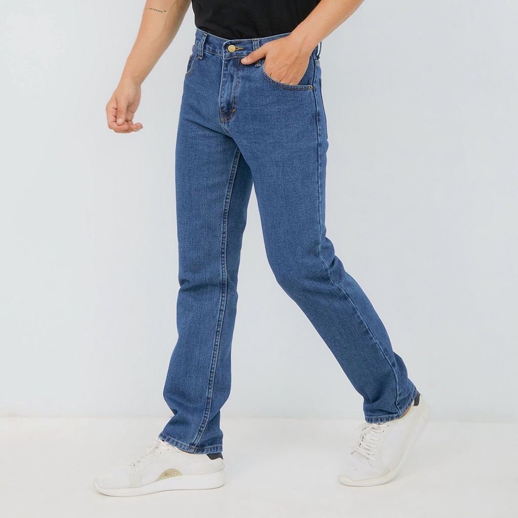 FEROCIOUS.CO Celana Jeans Ripped Denim Basic reguler - Biowash Premium