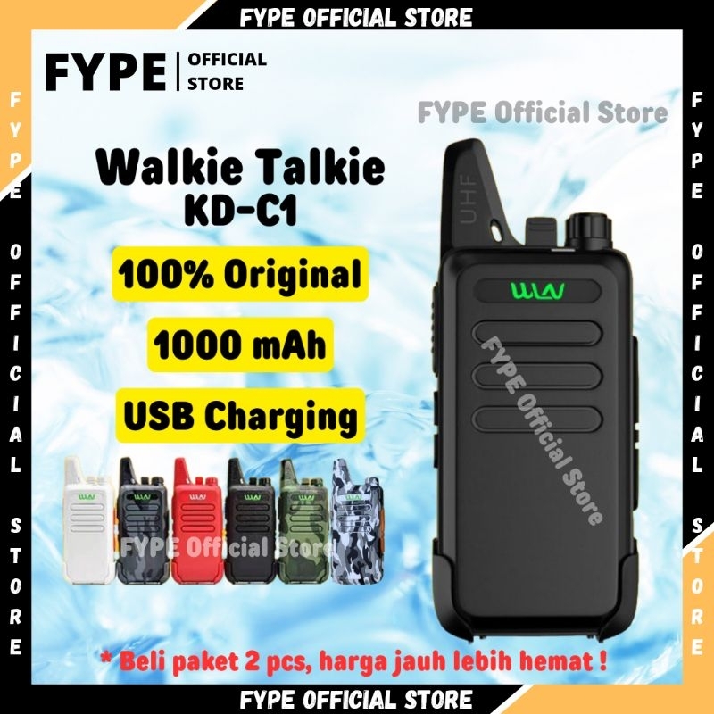 FYPE Handy Talky WLN HT UHF TWO WAY RADIO 5 Warna C1 walkie talkie 1 UNIT