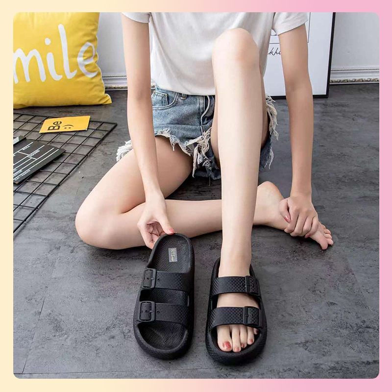 Sandal Selop Wanita Terbaru Import 2023 Sendal Wanita Tali Kekinian Sandal Karet Jelly Rumah Empuk Kasual Cewek Soft Slipper EVA