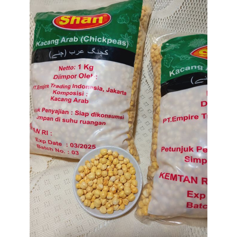 Kacang Arab Chickpeas 10 Kg FRESH oleh oleh haji umroh jakarta