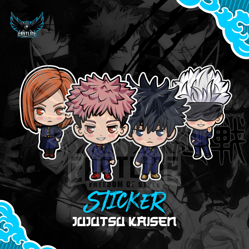 

Stiker Anime Karakter Lucu Chibi Jujutsu Kaisen Bahan Vinyl Laminasi Doff Lebih Awet dan Tahan Lama Sticker Cute Gemoy Eastlineid