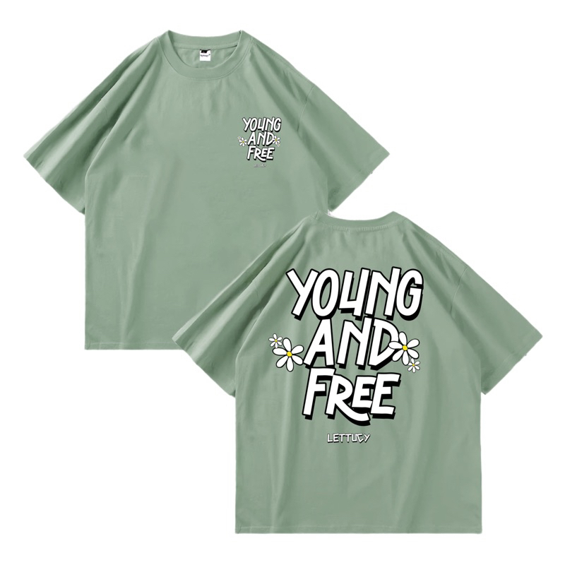 KAOS OVERSIZE YOUG AND FREE