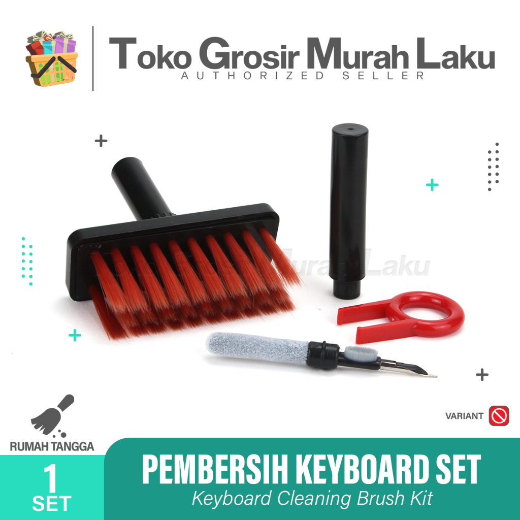 SIKAT ALAT PEMBERSIH KEYBOARD LAPTOP EARPHONE 5 in 1 CLEANING BRUSH