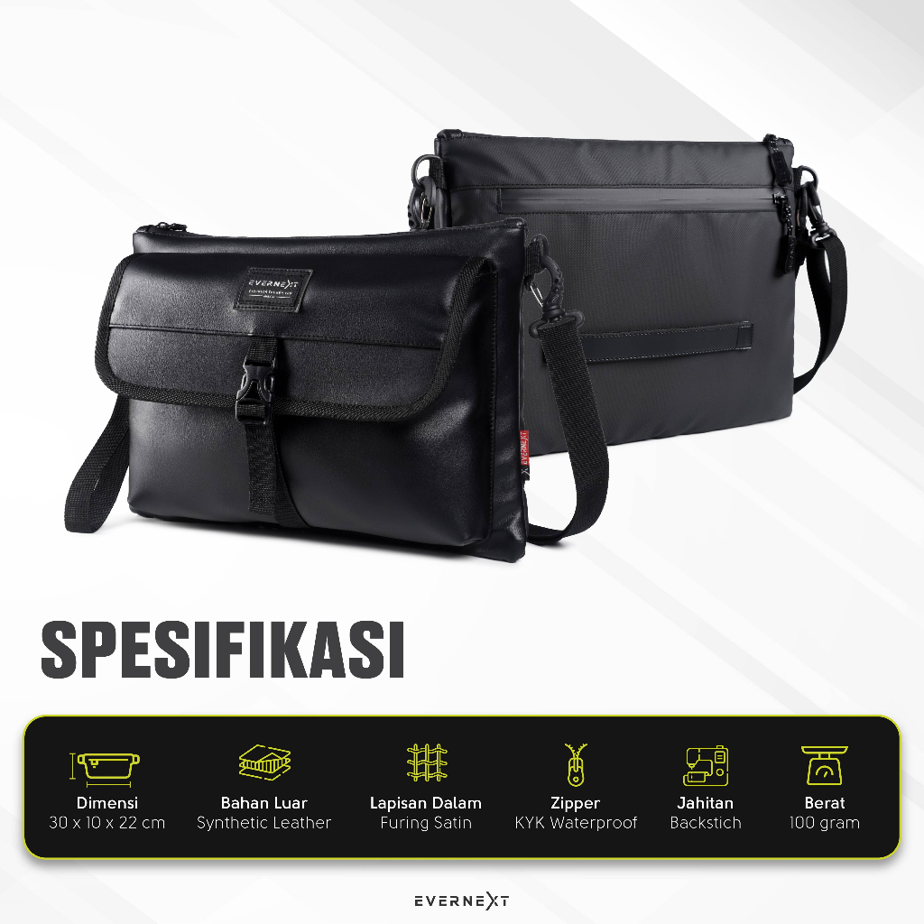 Sling Bag Kulit Eizen Tas Selempang Unisex Messenger Bag High Quality Premium Tas Pria Wanita