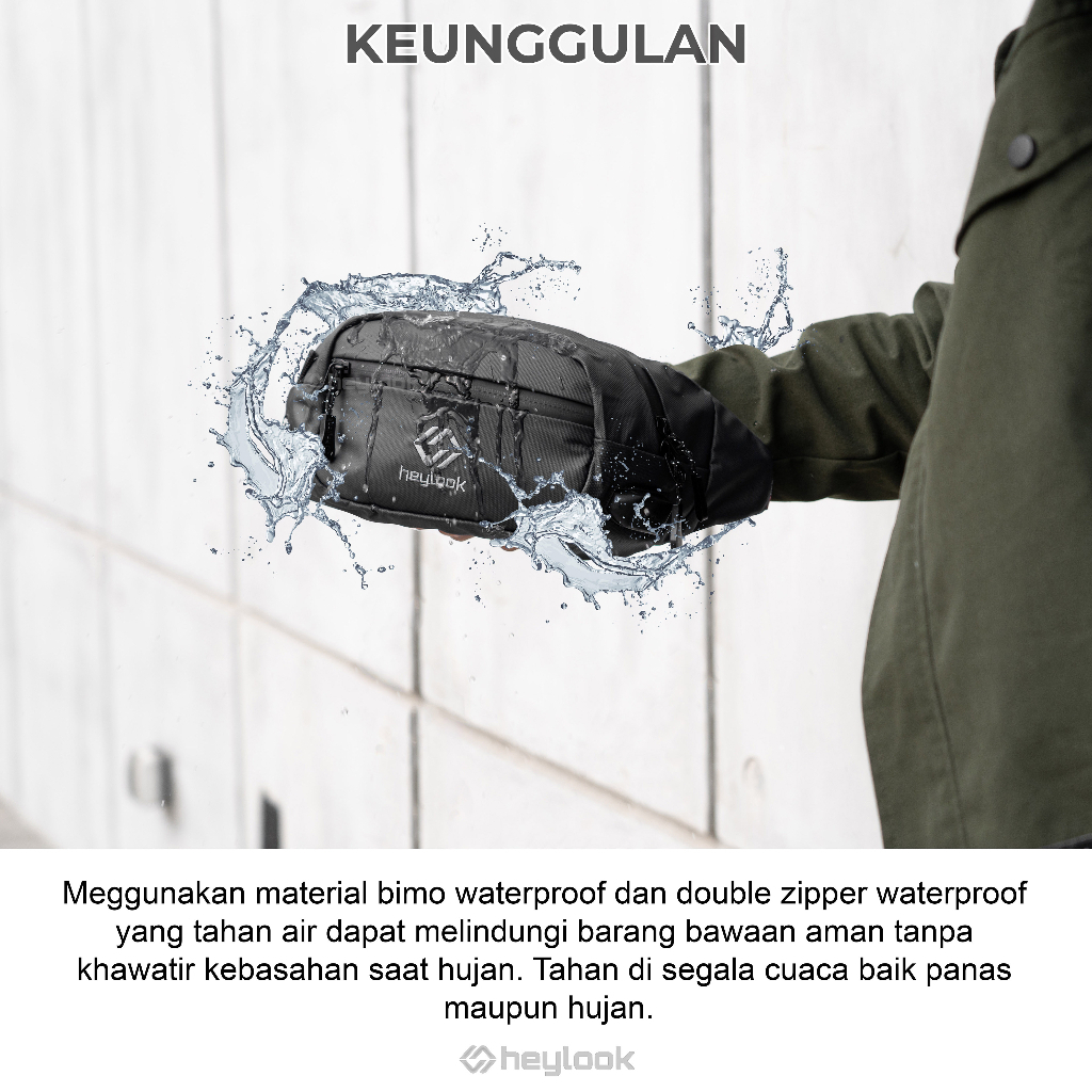 Crossbody Bag Tas Waistbag Tas selempang Multifungsi Tas Selempang Mini Bag Tas Selempang Handbag Waterproof Waist Bag Pria Anti Air Anti Sobek Rei