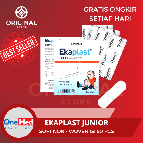 EKAPLAST JUNIOR PLESTER LUKA NON WOVEN JUNIOR ISI 50 PCS - ONEMED