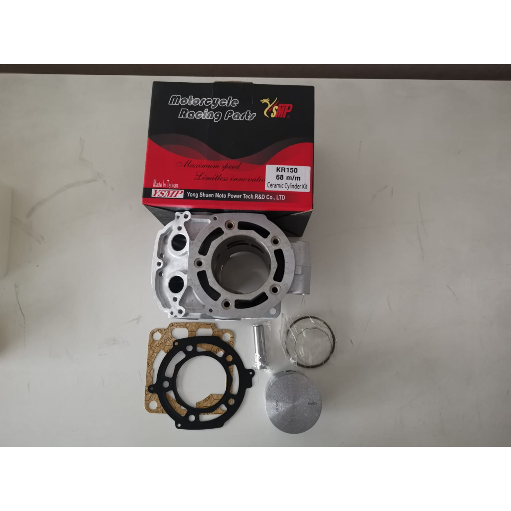 Blok seher ceramic cylinder kit 68mm ninja KR150/pen15 merek YSMP made in taiwan