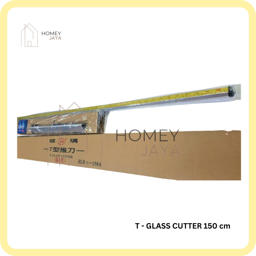 GLASS T CUTTER 150cm Alat Penggaris Pemotong Kaca Lurus Bentuk T KD BLD(T)-150A