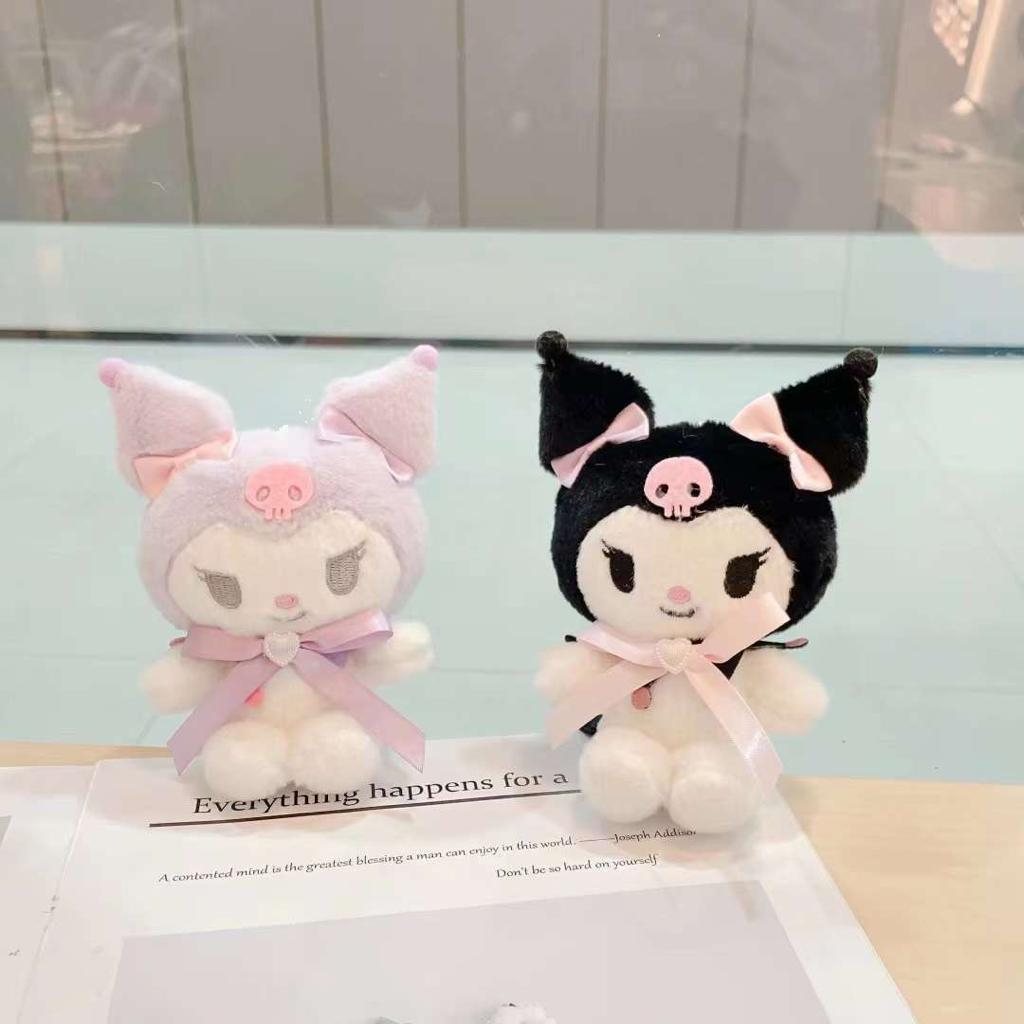 Gantungan Kunci Boneka Sanrio Hodie My Melody Kuromi Bahan Plush Untuk Dekorasi Tas