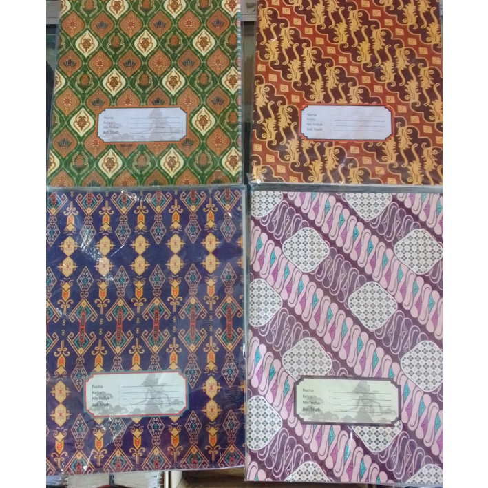 

sampul buku tulis\buku boxy motif batik SKB-70G