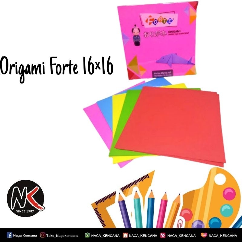 

Kertas Origami / Kertas Lipat Forte 16 × 16 cm