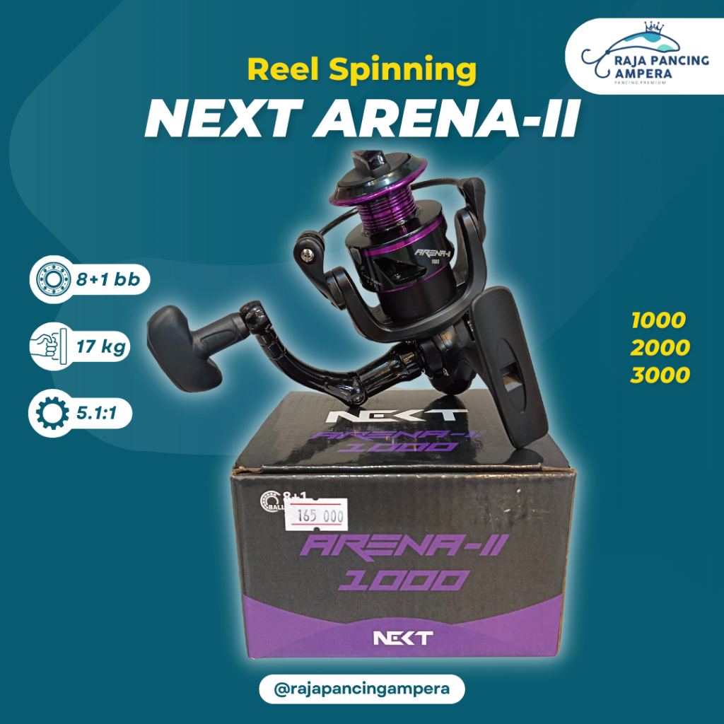 Reel Spinning Next Arena | Kerekan Pancing Murah Handle Lipat