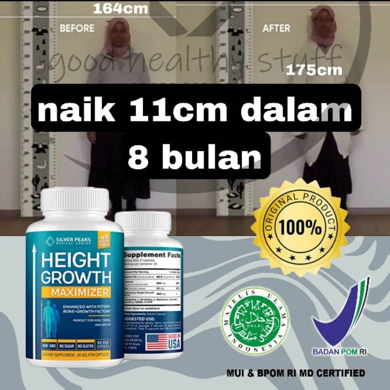 HEIGHT GROWTH MAXIMIZER OBAT PENINGGI BADAN SUPER CEPAT GROW UP ASLI