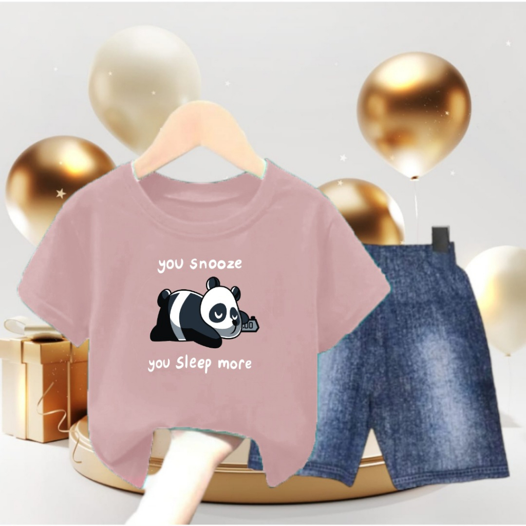 Setelan Anak Celana Semi Jeans/Panda Sleep SPJ Vista