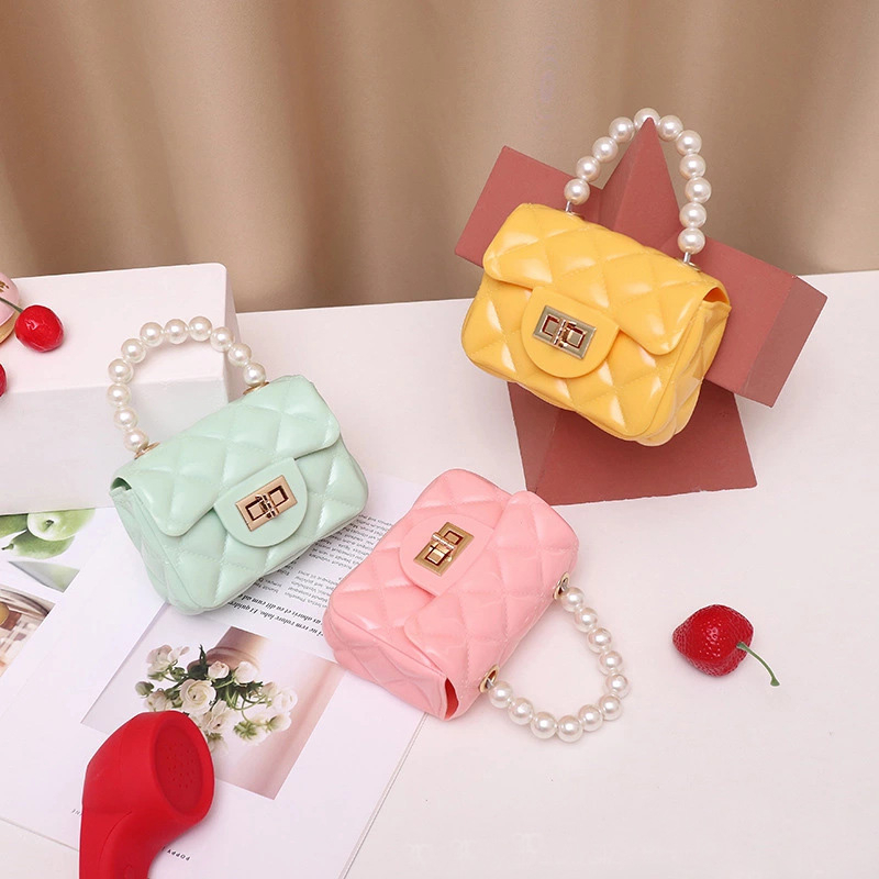 Tas selempang mini Handbag Tas Wanita Jelly Mini Mutiara Gaya Fashion Korea