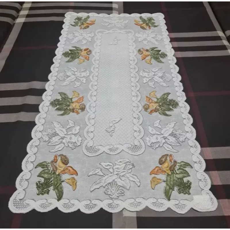 Taplak meja ruang tamu,taplak meja kaca,taplak meja rajut cantik