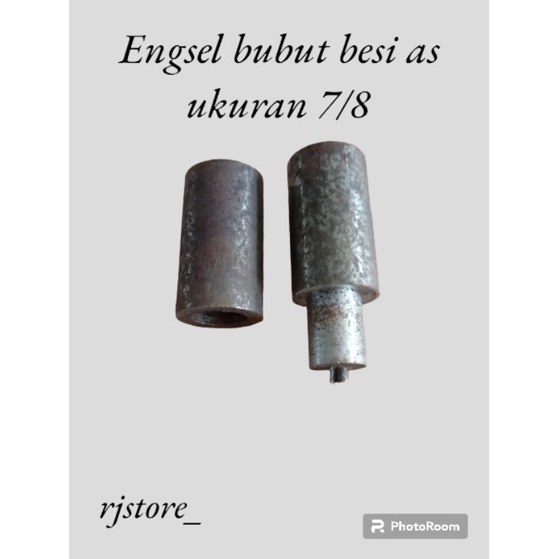 Engsel bubut besi AS ukuran 7/8 engsel pintu besi las
