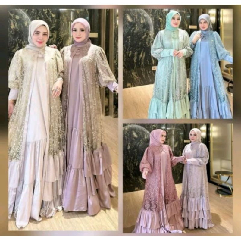 dress abaya brukat shella saukia