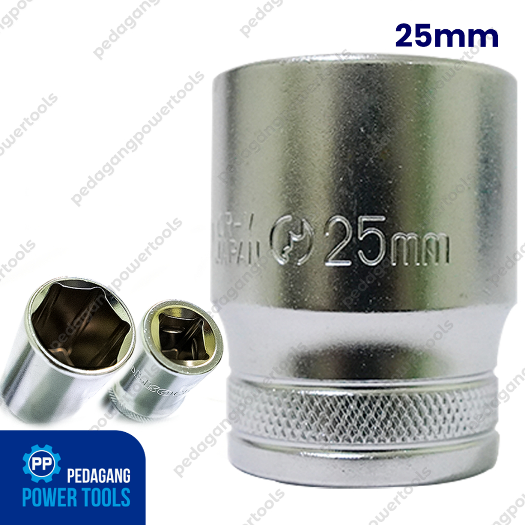 LIPPRO MATA SOK 1/2&quot; INCH 25 MM ANAK SOCK 6PT KUNCI SOCKET WRENCH HEX