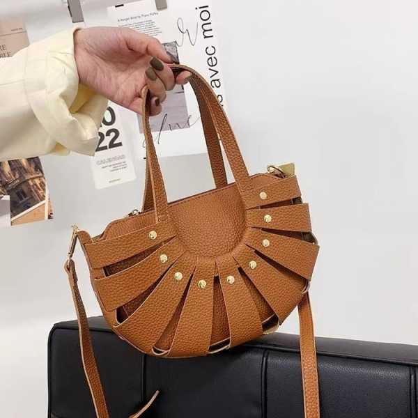 BJ61735 - BLACK/COFFEE/GREEN/KHAKI/WHITE - TAS SLEMPANG OVAL JINJING TOTEBAG HANDBAG TAS WANITA FASHION IMPORT MODIS ELEGAN TERMURAH TERLARIS TERBARU BAGSTORE JAKARTA TAS BATAM ZCJ1735