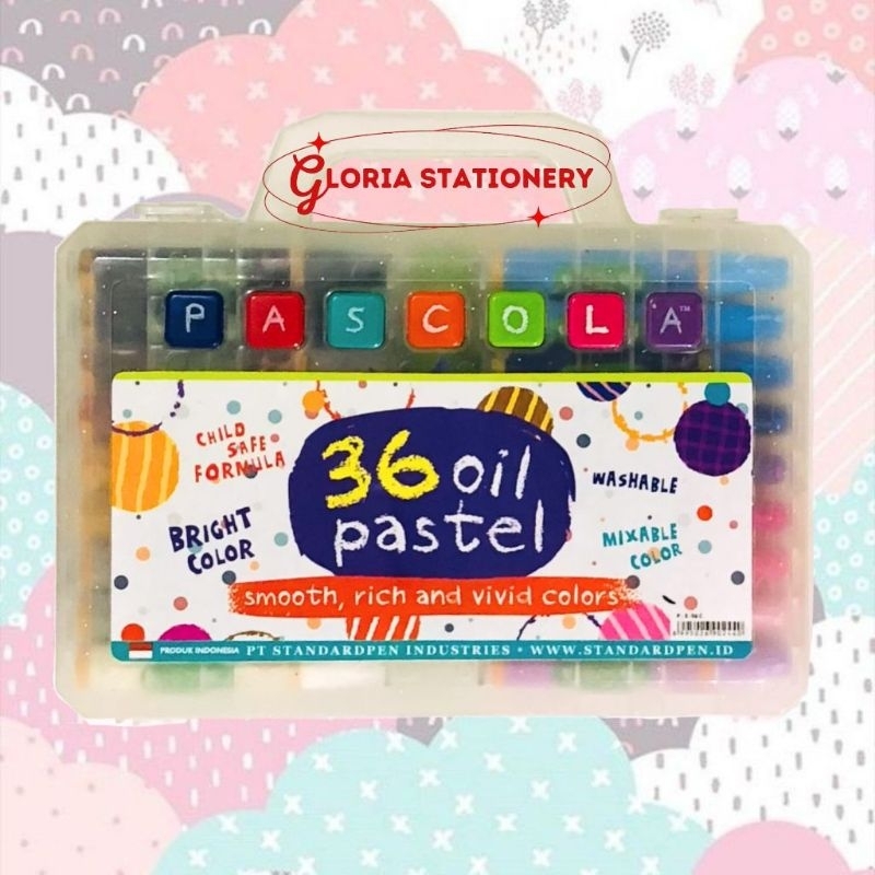 

PASCOLA oil pastel 36 Colours/ Crayon Pascola 36 warna