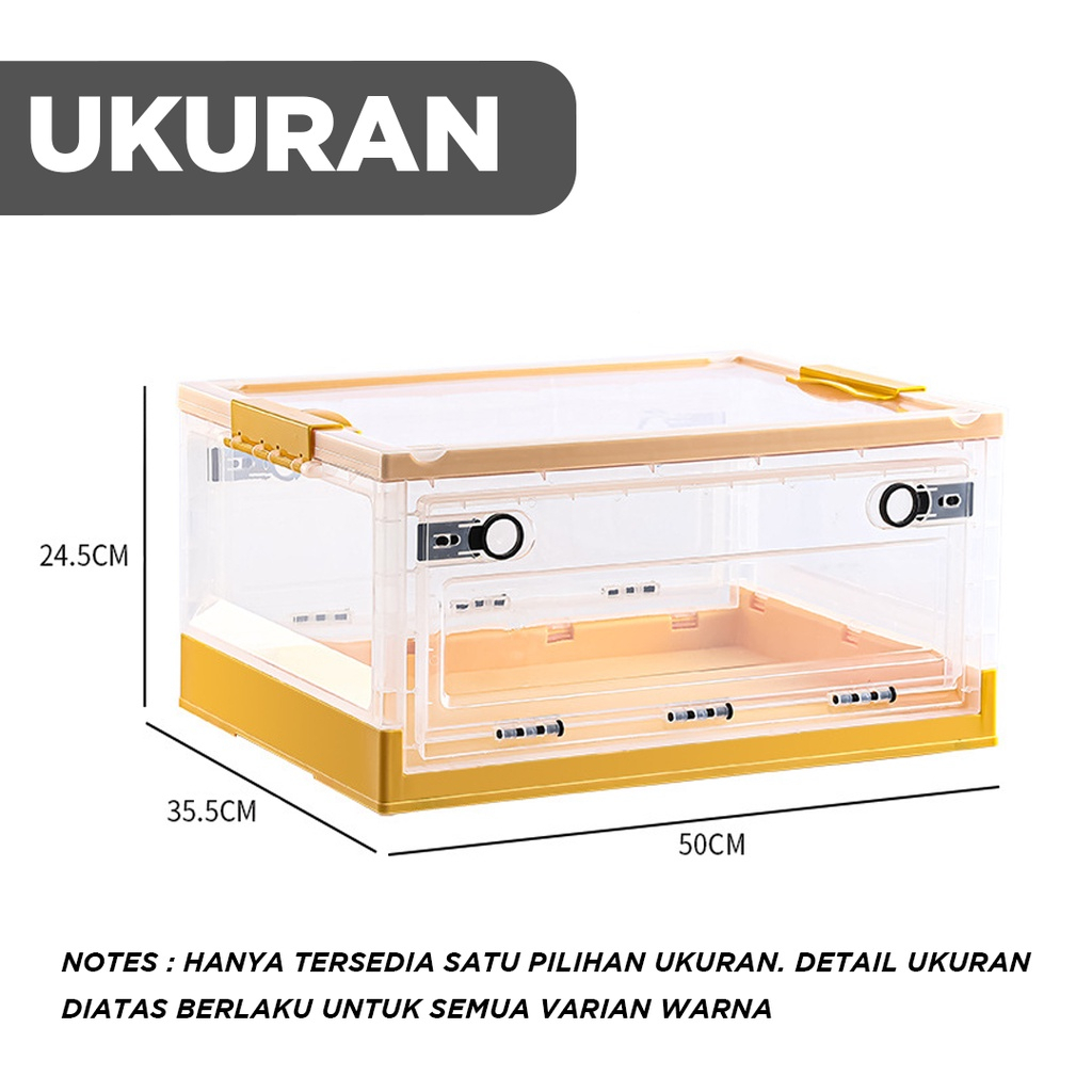 STORAGE BOX LIPAT / CONTAINER BOX TEMPAT BAJU/MAINAN KOTAK PENYIMPANAN / KONTAINER STORAGE