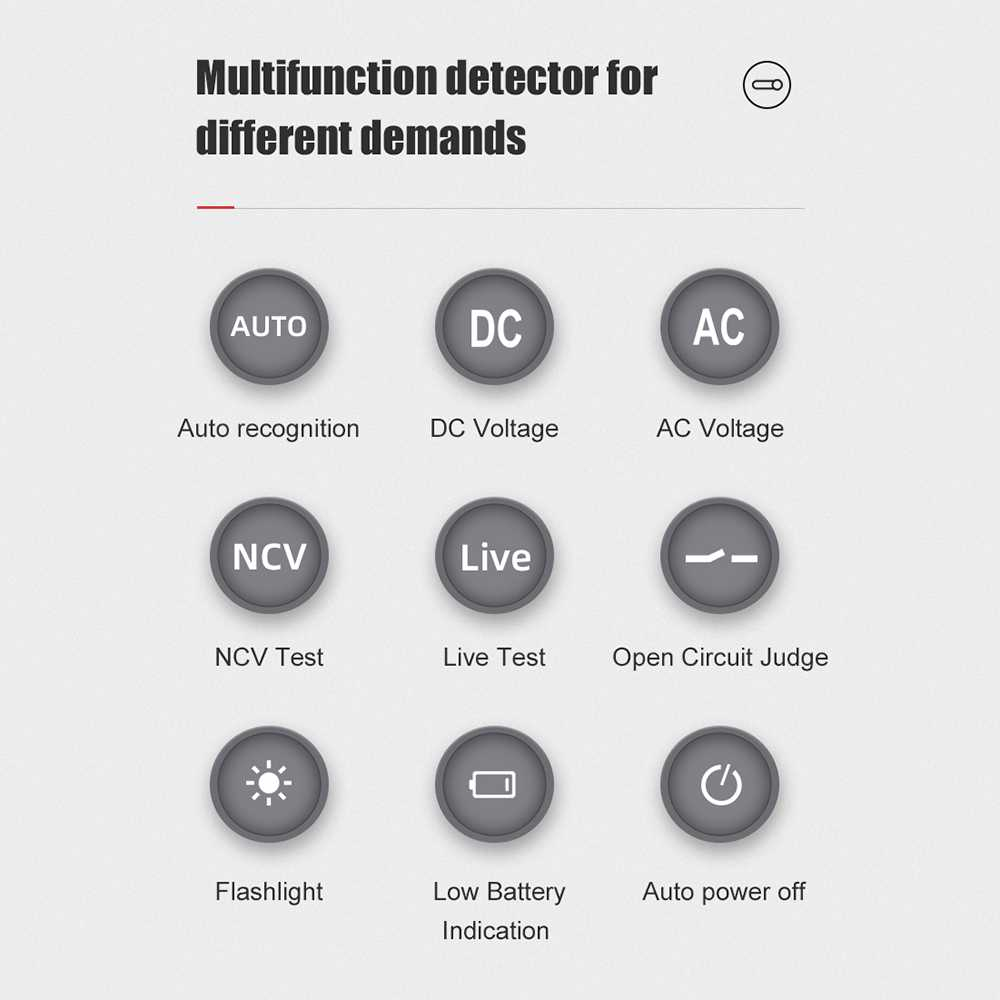 Digital Multimeter Voltage Tester Pen LCD Screen 4000 Count Alat Pemeriksa Arus Listrik Akurat Detail